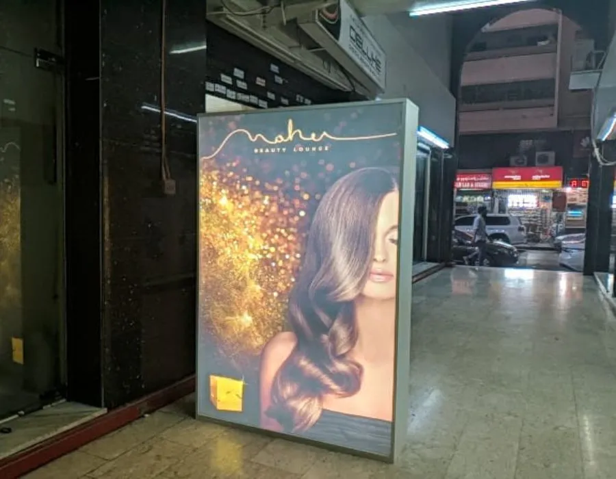 Wooden Light Box with Duratrance Dubai