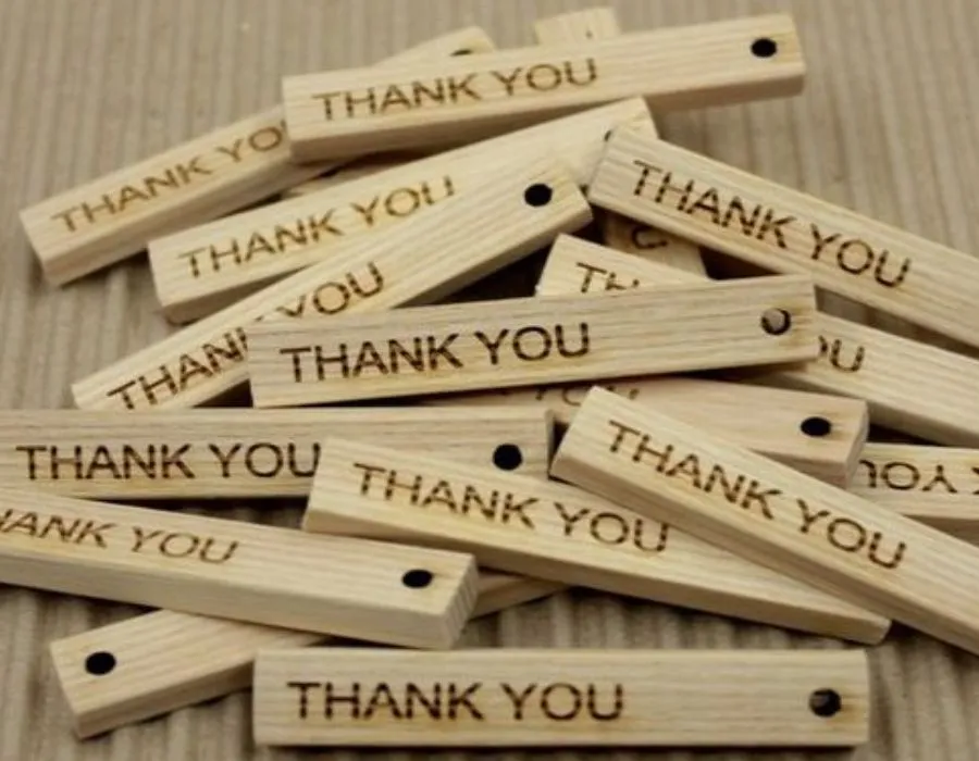 Solid Wooden Label with Engraving Dubai