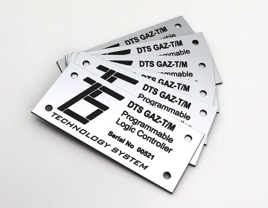 SS Matt Finish Label with Etching & Coloring Dubai