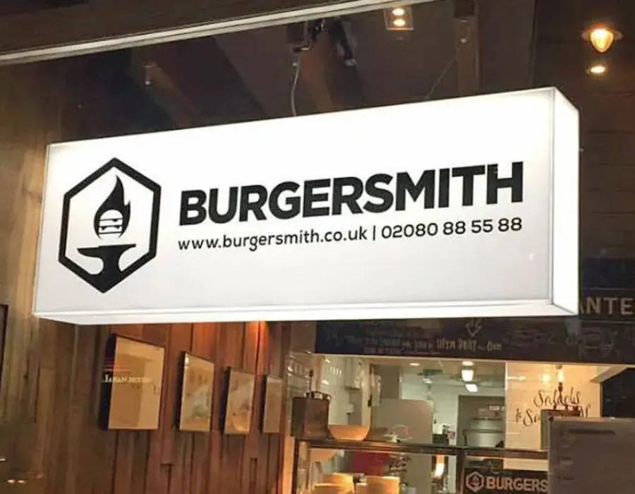 Hanging Light Box with Acrylic Letters Dubai