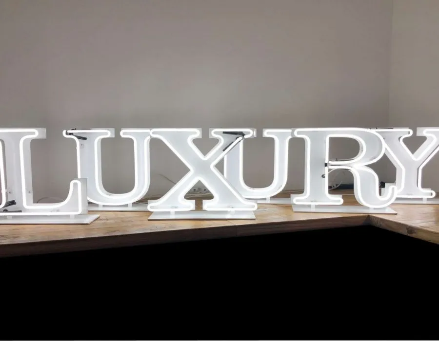 Acrylic with LED Neon Letters Dubai