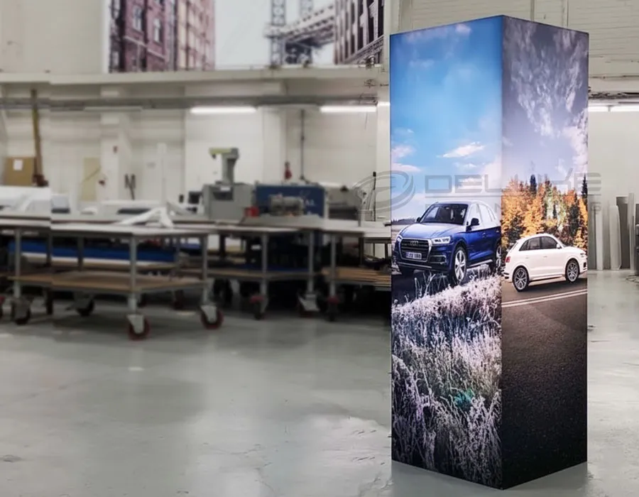 Pillar Fabric Light Box Dubai