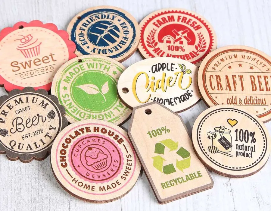 Plywood Labels with Direct Printing Dubai