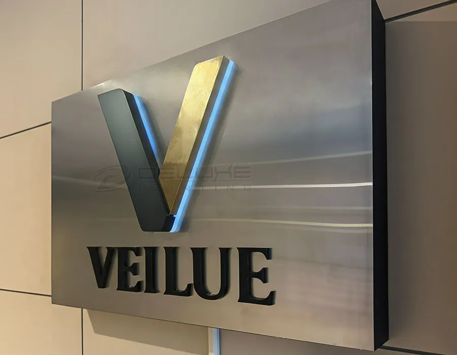 SS Brush Finish Outlit Signage Dubai