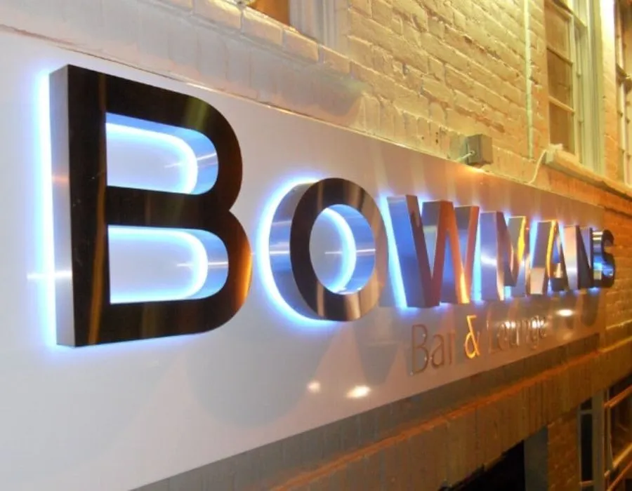 SS Brush Finish Outlit Signage Dubai