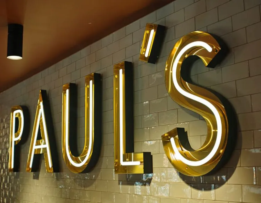 SS Reverse Letters with LED Neon Sign Board Dubai