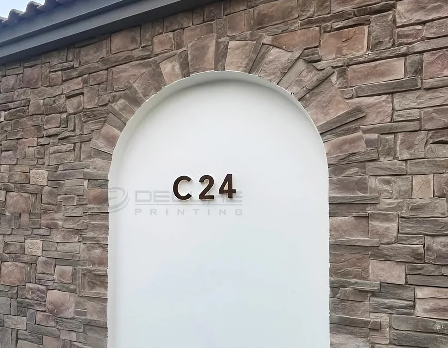 SS with Gold Platting Outlit Signage Dubai