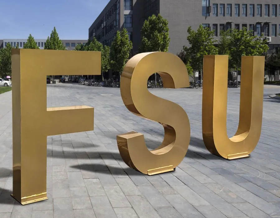 Steel Letters with Gold Plating Dubai