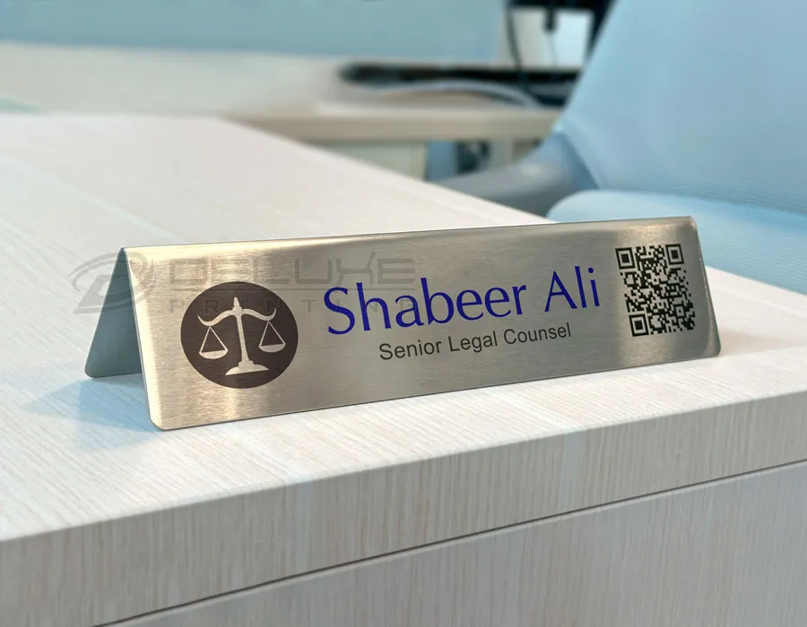 Table Top Plates / Sign Dubai