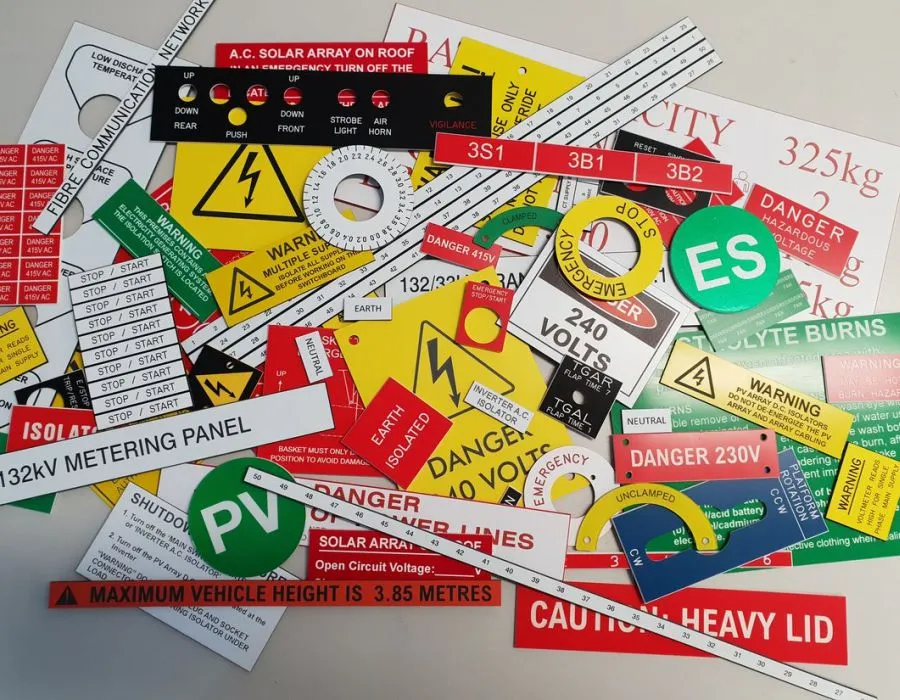 Traffolyte / PVC / Acrylic Labels Dubai