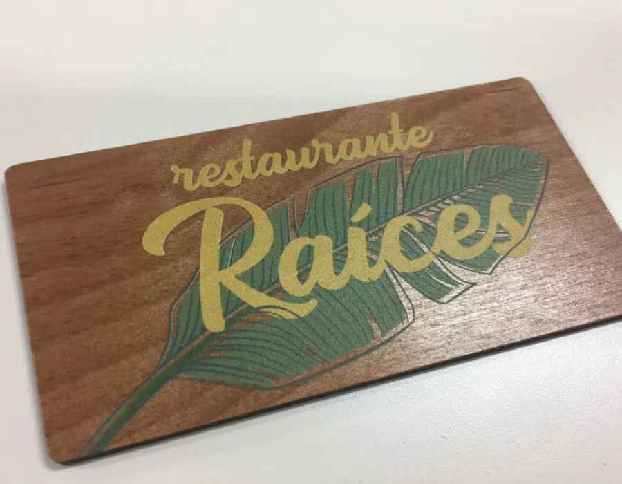 Wooden Plate with Laser Engraved Letters Dubai