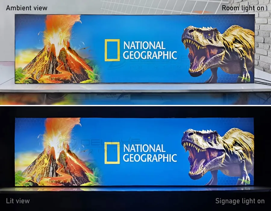 Wall Fabric Light Box Dubai