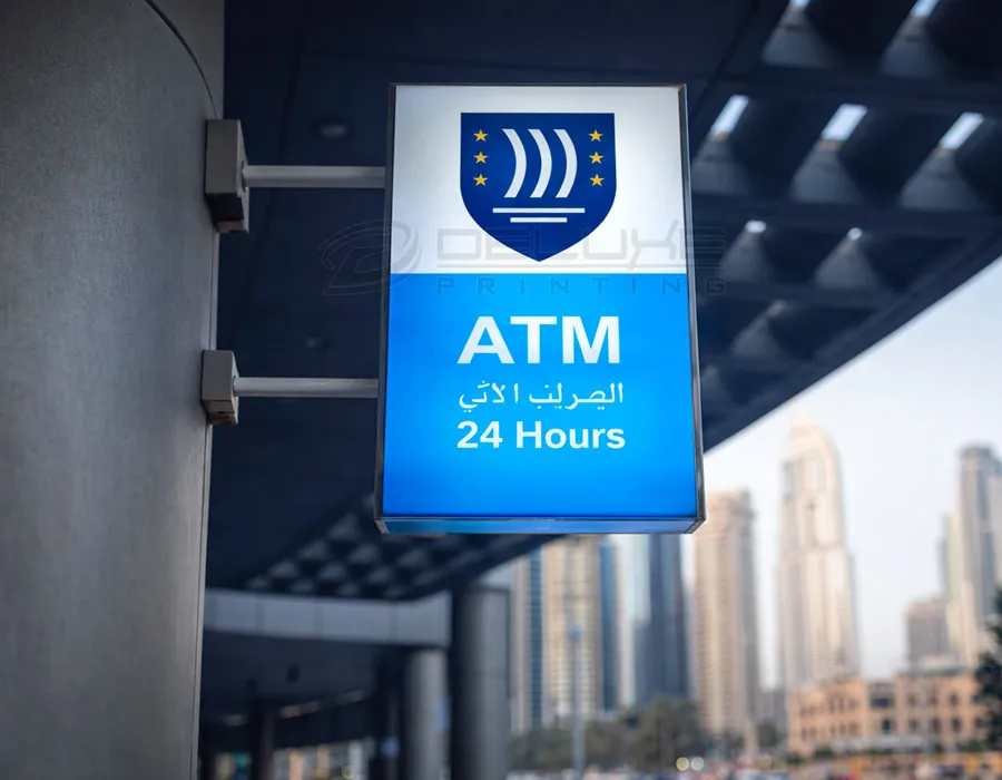 Wall Sign Light Box with Digital Printed Vinyl Dubai 