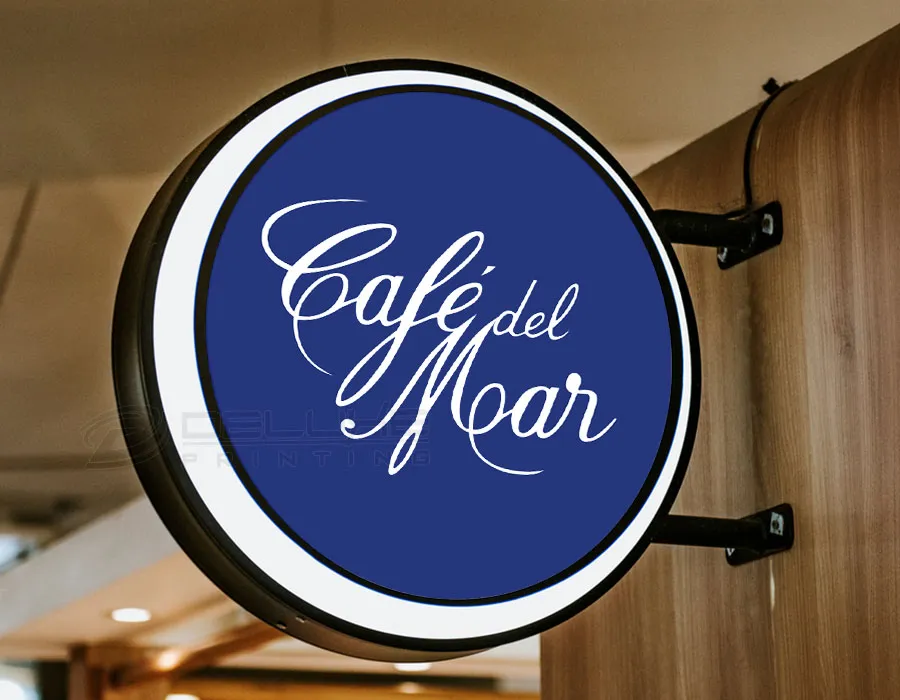 Wall Sign Light Box with Digital Printed Vinyl Dubai 