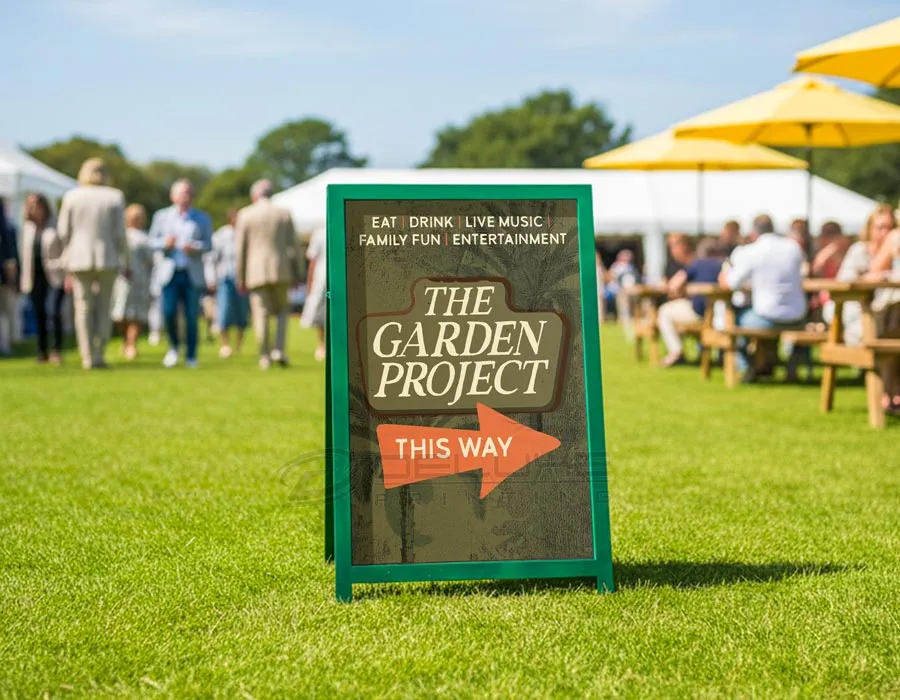 Wooden Stand with Vinyl Cut Letters / Digital Printing Dubai