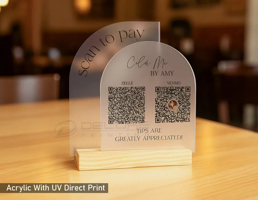 Wooden Base + Acrylic with UV direct Print Dubai