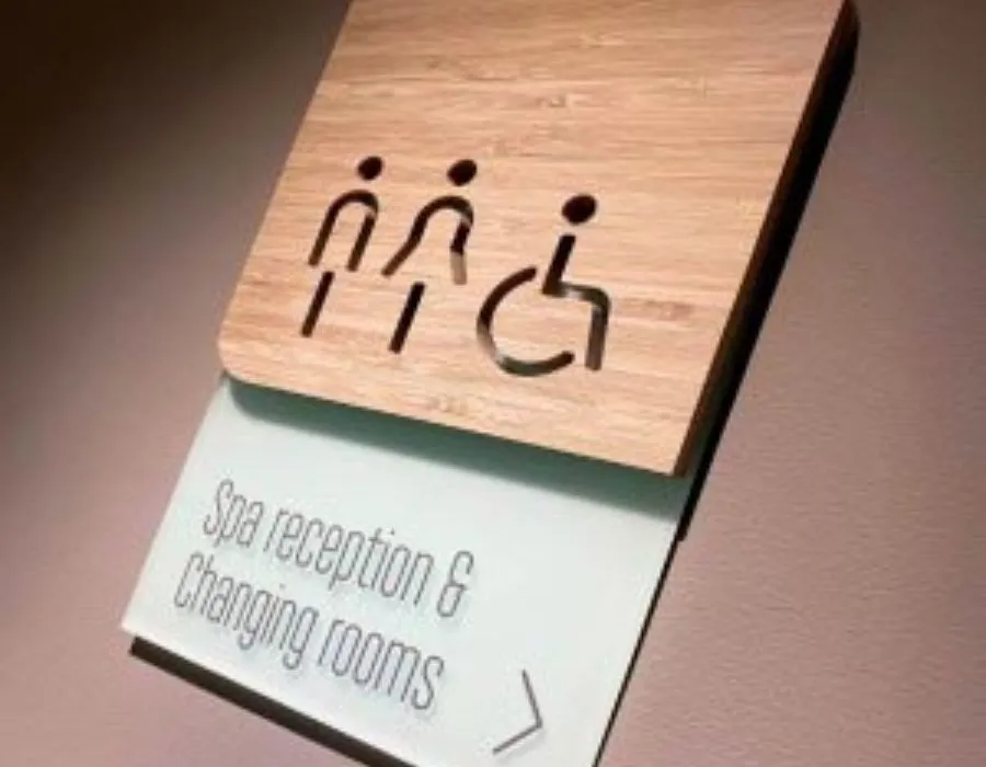 Wooden with Engraving / Revers Cut Letters Dubai