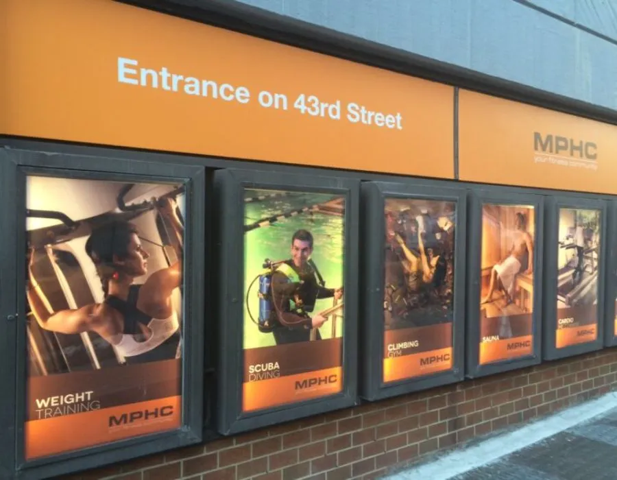 Wooden Light Box with Poster Dubai