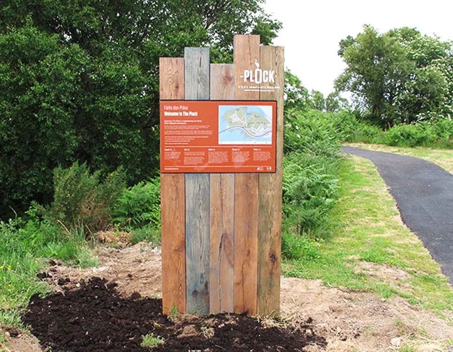 Wooden Wayfinding Signage Dubai