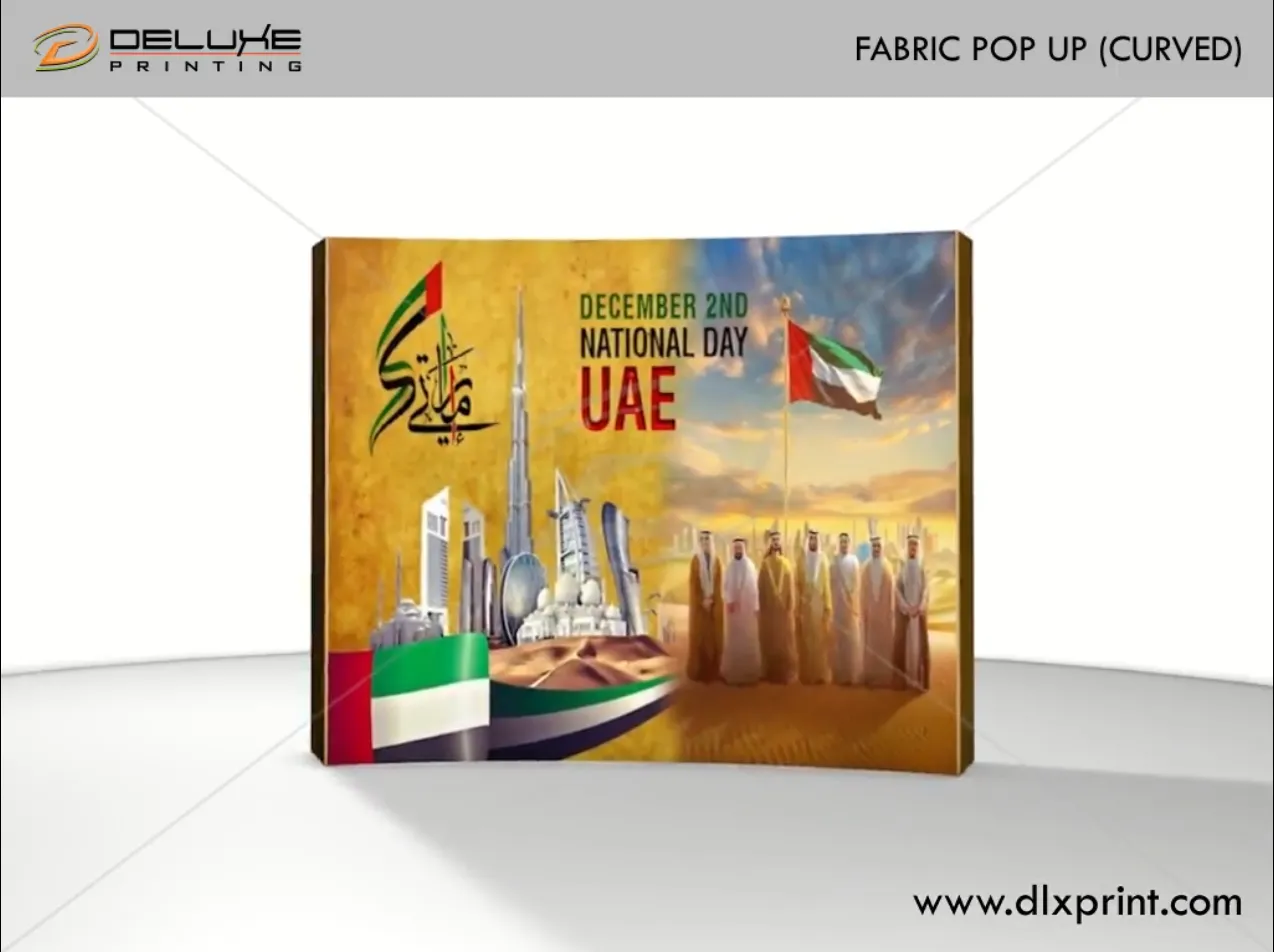 Curved Fabric Popup Structure In Dubai