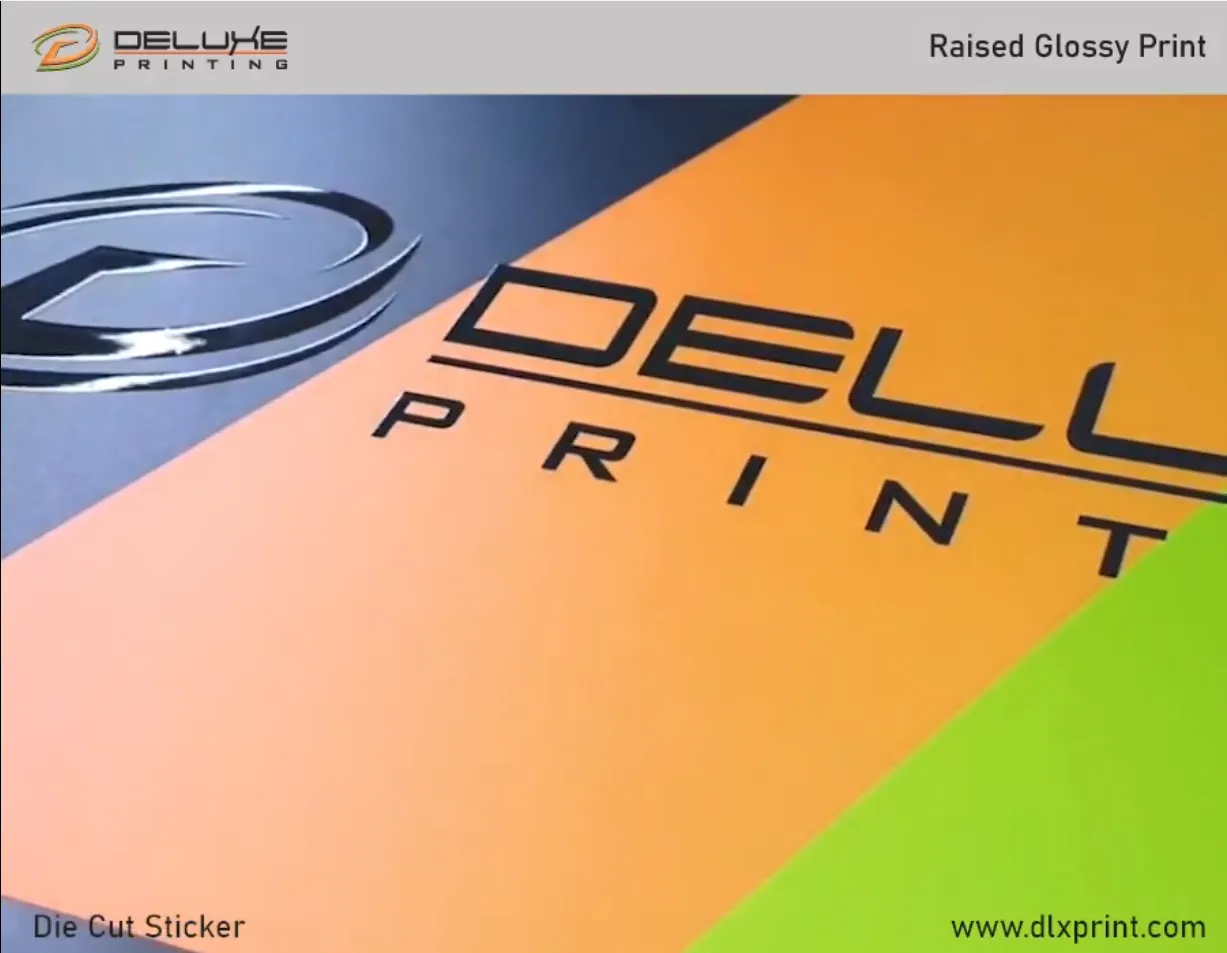 Glossy Raised Print Stickers Dubai