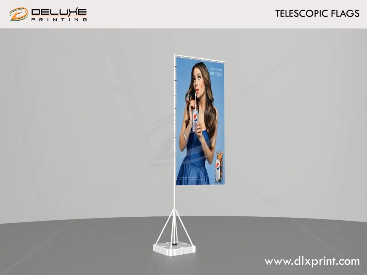 Telescopic Flags Printing Dubai